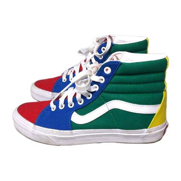 Vans SK8-Hi Colorblock Multi Bright Yacht Club Sneakers Women's Size 8 Shoes - Picture 3 of 9